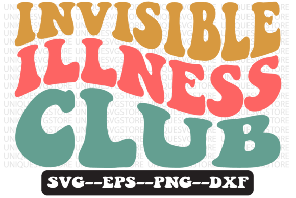 Invisible Illness Club Retro Svg Design Review