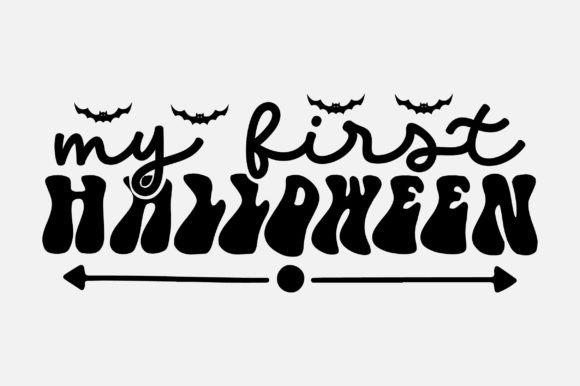 My First Halloween Groovy Retro SVG Desi