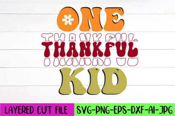 One Thankful Kid Retro SVG Design Review