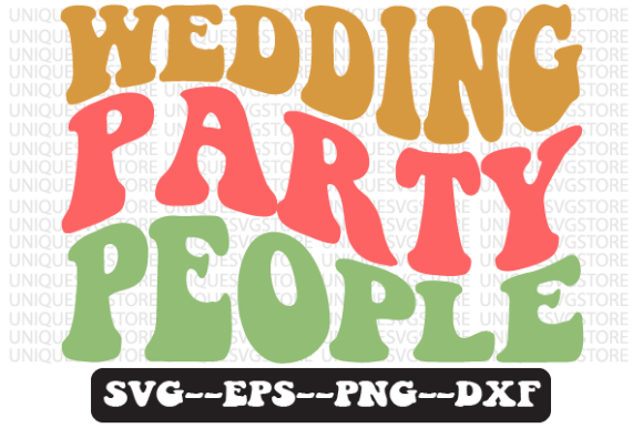 Wedding Party People Retro Svg Design Review