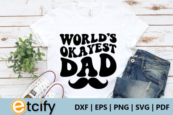 World s Okayest Dad Retro SVG Review